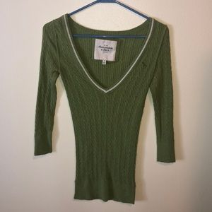 Abercrombie & Fitch Quarter Sleeve knit top
